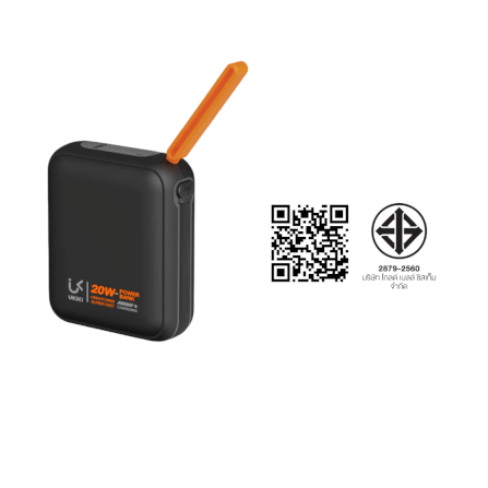 แบตเตอรี่สำรอง UKIKI KP10-03-BLK PWB 10KMAH PD20W + C CABLE BLK_6